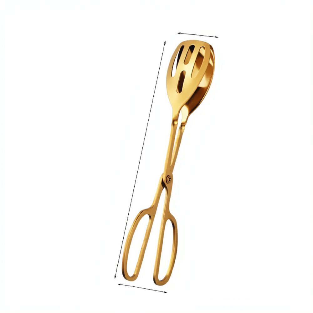 頑丈なステンレス製キッチン用トング。パン、サラダ、ステーキ、 - Kitchen Gadgets Gold のレビューと価格
