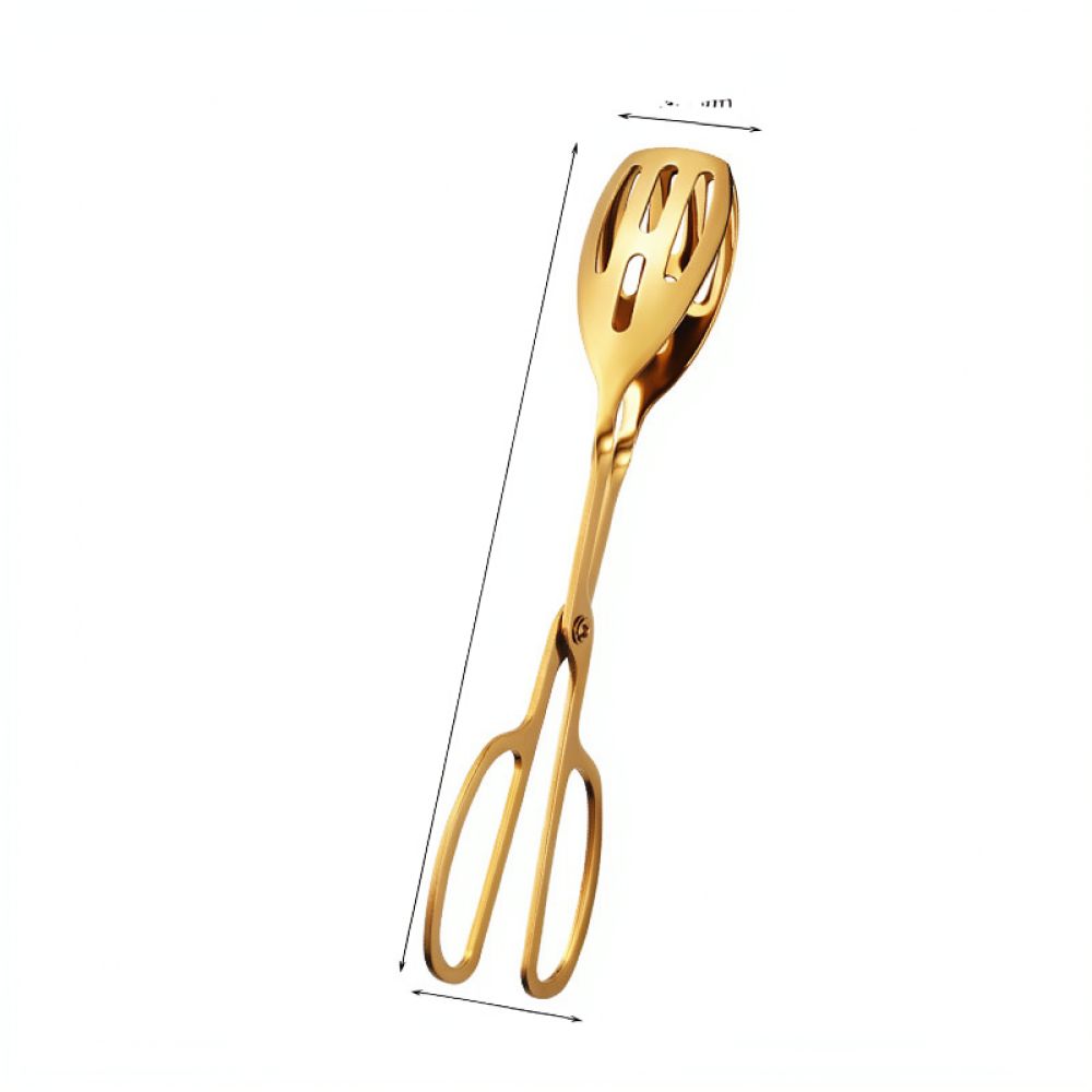 頑丈なステンレス製キッチン用トング。パン、サラダ、ステーキ、 - Kitchen Gadgets Gold のレビューと価格