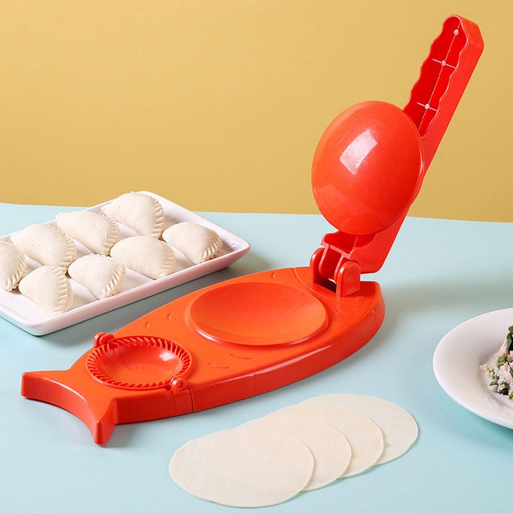 2-in-1の餃子成形器。皮を伸ばしたり、折りたたんだりする - Kitchen Gadgets Dumpling Maker のレビューと価格