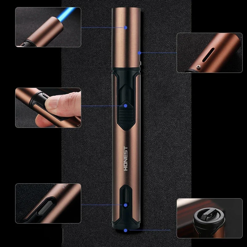 ペン型スプレーガン、ジェット式ブタンガスライター、金属製、ガ - Kitchen Gadgets For Men のレビューと価格